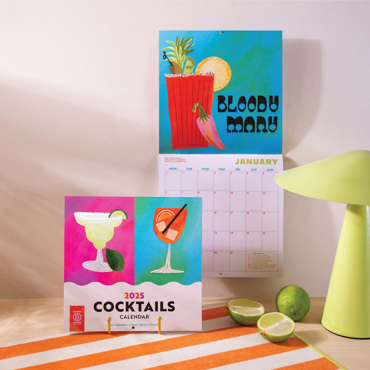2025 Cocktails Calendar Artist Collab with Han Valentine Good Tuesday 2025 Calendar Artyfactory Chuck