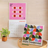 Abstract Art Calendar. 2025 large square calendar. Art planner. illustrated calendar. 100% recycled paper. Made in the UK.