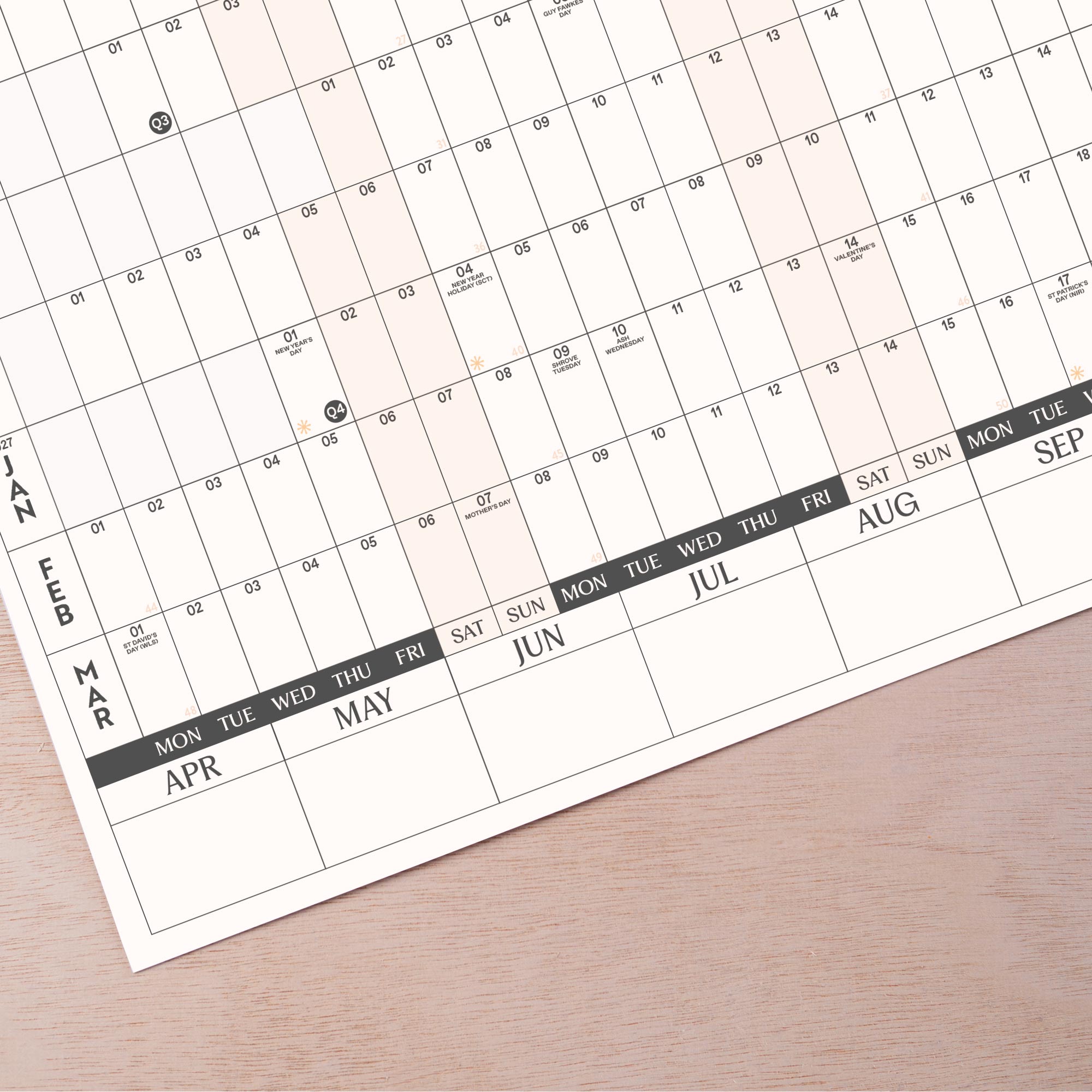 boxes at the bottom for monthly goals and targets.