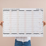 A1 Landscape financial year wall planner, 2026 - 2027 financial year. 