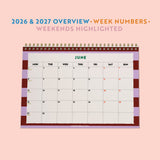 2026 Desk Calendar | Checks & Stripes