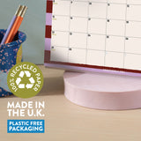 2026 Desk Calendar | Checks & Stripes