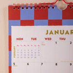 Good Tuesday A4 2026 calendar, in a joyful, maximalist design, Monday week start