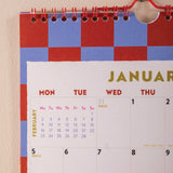 Good Tuesday A4 2026 calendar, in a joyful, maximalist design, Monday week start