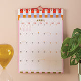 Good Tuesday A4 2026 calendar, in a joyful, maximalist design