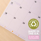 2026 Calendar | Checks & Stripes | A4 | Monday Start