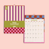 2026 Calendar | Checks & Stripes | A4 | Monday Start