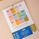 Good Tuesday 2026 A4 Colourburst calendar, bold colours, 12 months January to December
