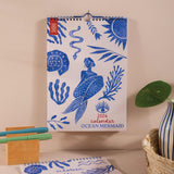 2026 Ocean Mermaid Calendar. Colourful illustrations and a creative way to organise your year. 