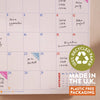 2026 Ocean Mermaid Design Calendar. Recycled Paper, Made in The Uk. Plastic Free Packaging. 