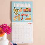 Good Tuesday 2026 travel calendar, bold, fun and playful illustrations by Han Valentine 