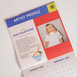 Good Tuesday 2026 Travel Calendar, illustrations by Han Valentine, Manchester based artist, who loves bold colour and shape