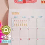 Good Tuesday 2026 Calendar with a focus on recycled paper and plastic-free packaging, featuring a collaboration between Good Tuesday and Man Valentine.