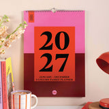 2027 A3 Family Wall Calendar | Bold Block