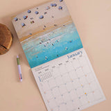 2027 Wall Calendar | Ocean Aerials by Nina Brooke | Sunday Start