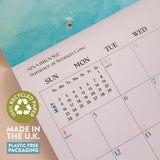 2027 Wall Calendar | Ocean Aerials by Nina Brooke | Sunday Start