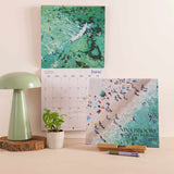 2027 Wall Calendar | Ocean Aerials by Nina Brooke | Sunday Start