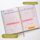 2027 Diary | A5 Hardcover Week to View | Purple Polka