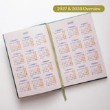 2027 Diary | A5 Hardcover Week to View | Purple Polka