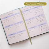 2027 Diary | A5 Hardcover Week to View | Purple Polka