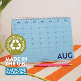 2026-2027 Academic Year A5 Desk Calendar | Colourburst | Sunday Start