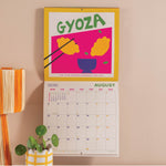 Good Tuesday Calendar with a Gyoza-bold and bright illustration by Proper Good