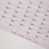 2027 Large A1 Wall Planner | Portrait | Black & White