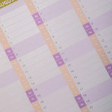 2027 Year Wall Planner | Landscape | Geometric Citrus Splash