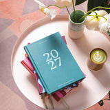 2027 Diary | A5 Hardcover Week to View | Teal