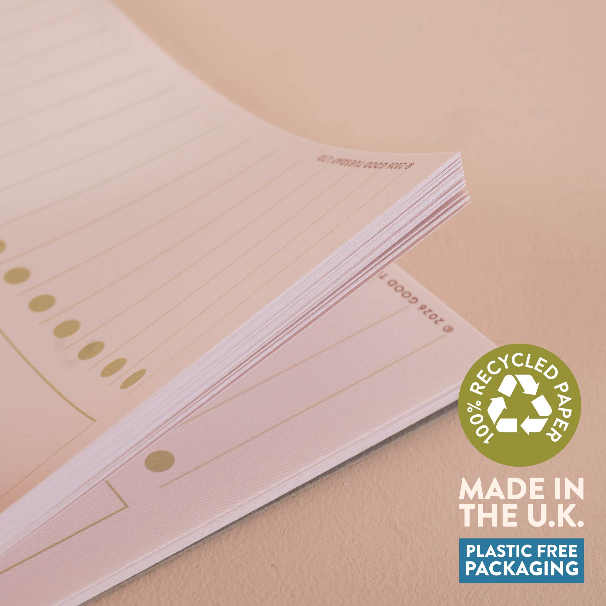 A4 Matcha Weekly Planner Pad, dedicated to-do list section
