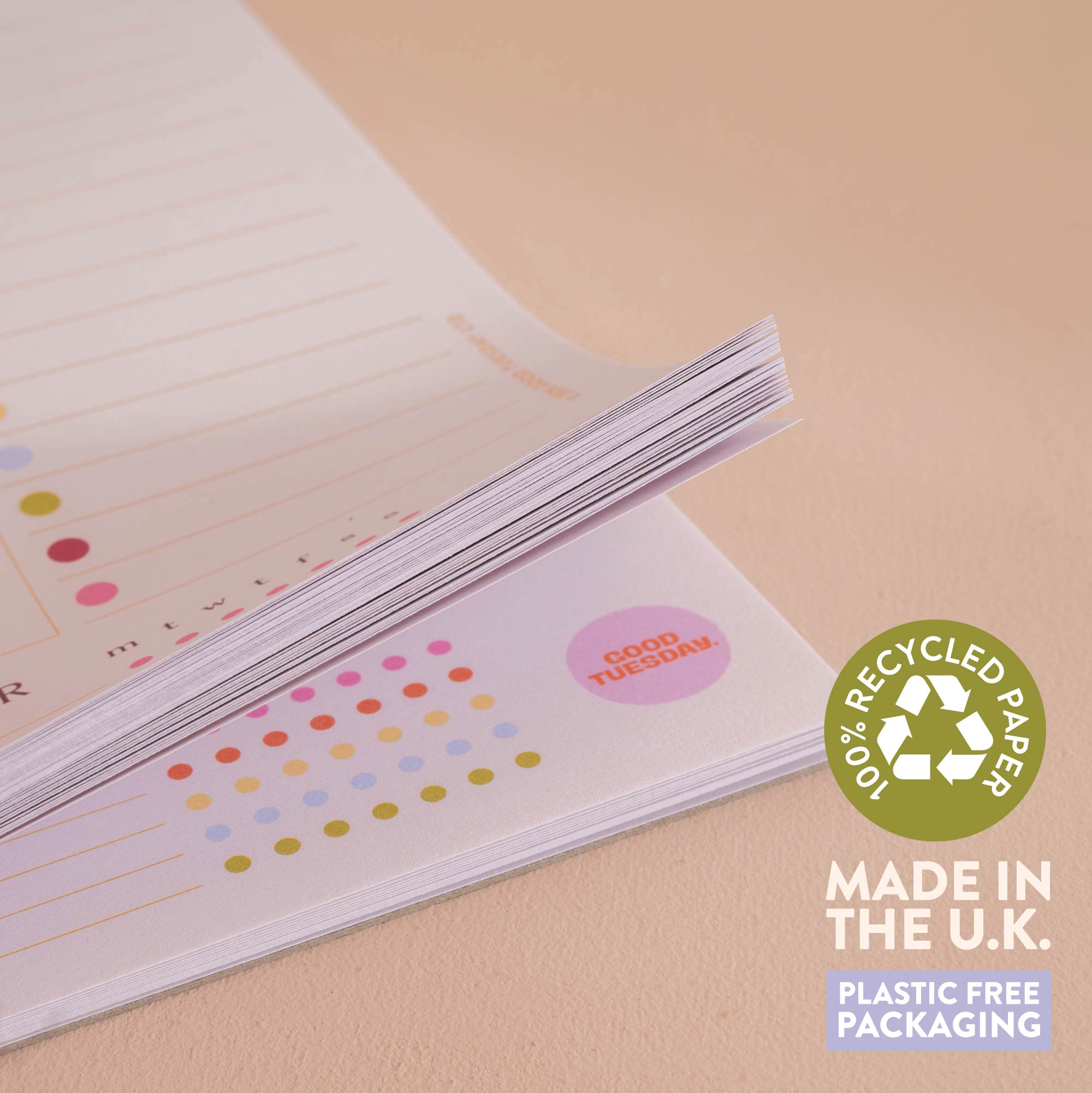 A4 Colour Theory Weekly Planner Pad, dedicated to-do list section