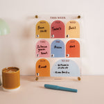 A4 wipeable weekly planner with week at a glance layout and to do section