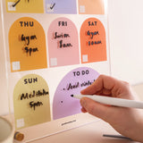 A4 wipeable weekly planner with week at a glance layout and to do section