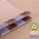 Checks & Stripes To Do List Pad, cardboard backing and glued top edge for a tidy pad