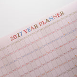 2027 Boho Arches wall planner, warm-toned arch illustrations