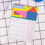 2027 Design Museum Bold Type A4 Calendar, week numbers and mini months