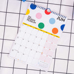 2027 Design Museum Dots & Grids A4 Calendar, week numbers and mini months