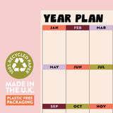 Large A1 Portrait Wall Planner | Year at a Glance