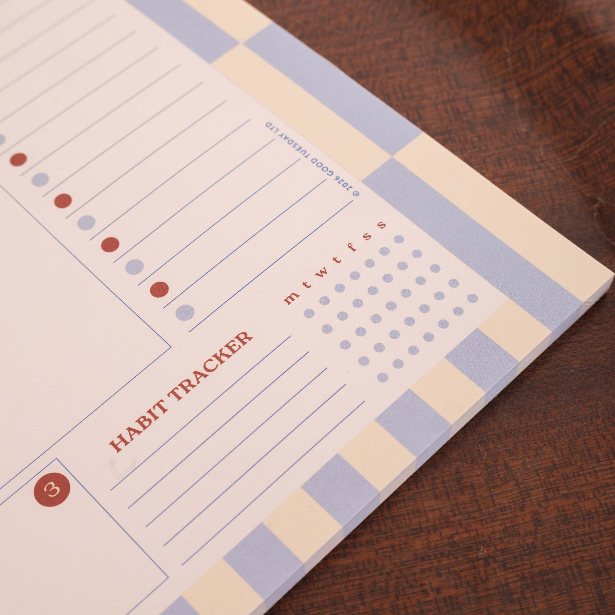 A4 Butter Blue Weekly Planner Pad, dedicated to-do list and notes section