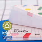 A4 Design Museum Weekly Planner Pad, 52 tear-away pages, cardboard backing