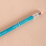Mechanical pencil in turquoise, tous les jours french days of the week