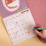 2027 wall calendar, UK and US holidays, week starts Monday