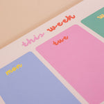 A4 Bright Side Weekly Planner Pad, dedicated to-do list section