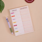A5 Meal Planner & Shopping List, 50 tear-away pages printed on 100% recycled paper
