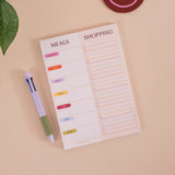 A5 Meal Planner & Shopping List, 50 tear-away pages printed on 100% recycled paper