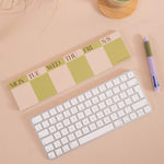Matcha Keyboard Pad, slim 30 x 7.5cm size designed to fit above or below a keyboard
