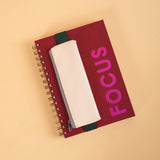 Smooth-running zip with contrast fabric pull tab, Kikkerland pencil pouch in Cream