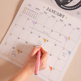 Good Tuesday 2026 calendar inspired by mystical creatures, astrology and magical symbolism, generous boxes for writing, Sunday week start