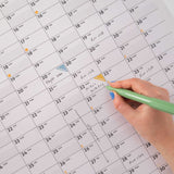 2027 Large A1 Wall Planner | Portrait | Black & White