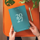 2027 Diary | A5 Hardcover Week to View | Teal